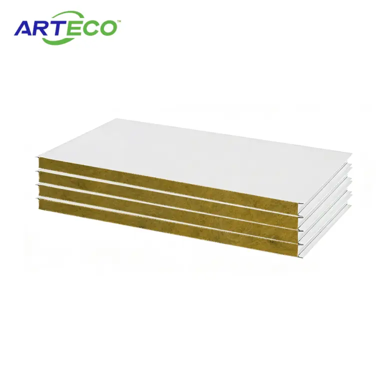 Fireproof Rock Mineral Wool Sandwich Panel