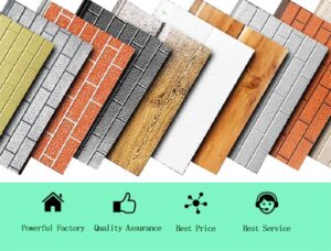PU Metal Carved Insulated Sandwich Wall Panel