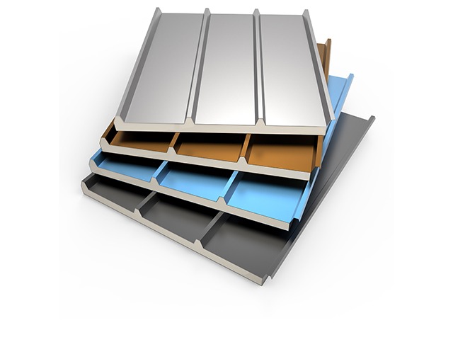 Four Waves Roof Sandwich Panel